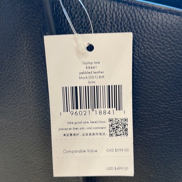 Kate Spade Brim Laptop Tote 

COLOR:
Black - Picture 12 of 16